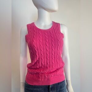 Vintage Y2K GAP Stretch Cable‎ Knit Sweater Tank Top